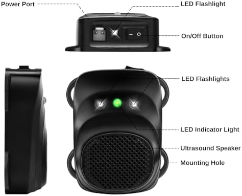 Ultrasonic Under Hood Rodent Repellent for Vehicles, Cars, Trucks & RVs