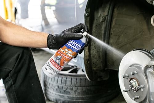 GUNK Brake Parts Cleaner – Non-Flammable Brake Cleaner Spray Can – Fast-Drying Formula for Pads, Rotors & Calipers, Removes Dust, Grease & Oil, Leaves No Residue – 19 oz (Case of 12)