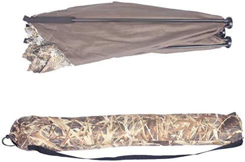 AUSCAMOTEK Pop Up Ground Blind for Deer Duck Turkey Hunting Portable Quick Setup Lightweight Green/Brown/Dry Grass Ground Peg Included