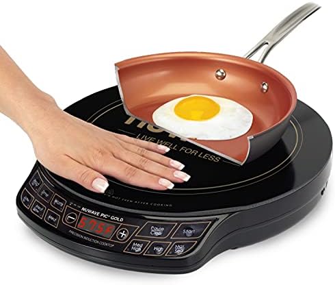 Nuwave Gold Precision Induction Cooktop, Powerful w/Large 8” Heating Coil