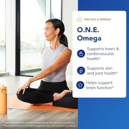 Pure Encapsulations O.N.E. Omega - Fish Oil Supplement for Heart Health, Joints, Skin, Eyes, and Cognition* - Fish Oil Concentrate with EPA and DHA - 60 Softgel Capsules | Fish Oil Supplement for Heart Health, Joints, Skin, and Cognition*, Omega-3 Acids