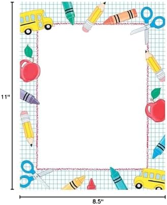 Great Papers! School Stuff Letterhead, 80 Count, 8.5"x11" (2013195)