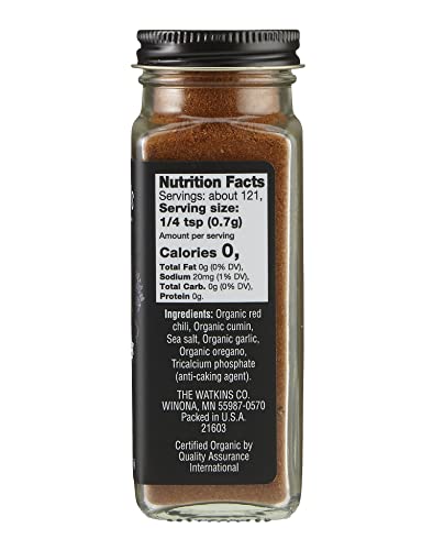 Watkins Gourmet Organic Spice Jar, Garlic Salt, 4.97 Ounce