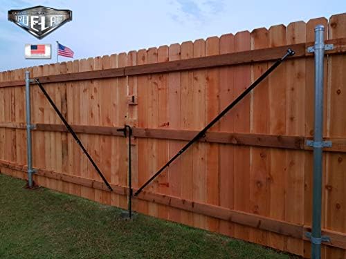 6' Telescopic Gate Brace - Wood Privacy Fence Anti Sag Gate Kit - Gate Hardware Kit for Outdoor Wooden Fence Gates