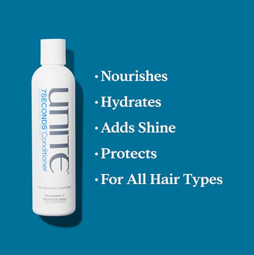 UNITE Hair 7SECONDS Moisturizing Conditioner, 8 fl oz | Daily Color-Safe Conditioner for Dry, Damaged & Color-Treated Hair