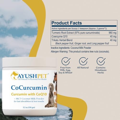 Ayush Pet CoCurcumin with CoQ10, Immune Support, 5.2 Oz