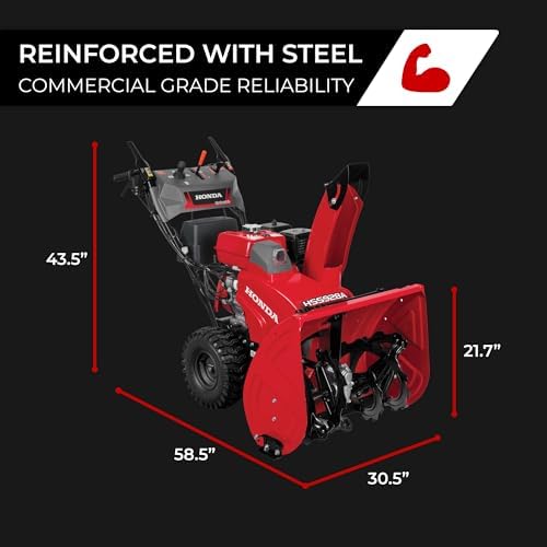 Honda HSS928 28-Inch Two Stage Snow Blower (HSS928AAW) | Pneumatic Sure-Grip Tires, Clears Up to 1900 Pounds per Minute with 52-Foot Max Throwing Distance, Self-Propelled