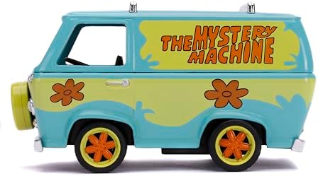 Jada Toys 1:32 Scooby-Doo Mystery Machine Die-Cast Car, Toys for Kids and Adults