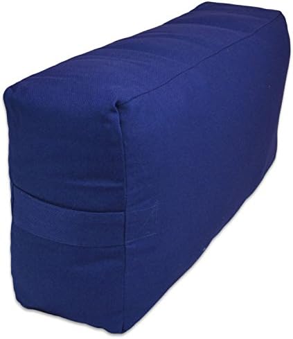 YogaAccessories Supportive Rectangular Cotton Yoga Bolster