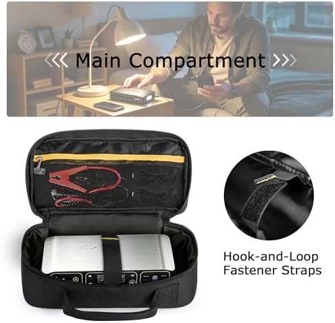Carrying Case Compatible with Halo Bolt Portable Car Jump Starter | for 58830/57720/Air 58830/ACDC Max 55500 mWh/Air +/Air + 55500mAh USB Power Bank