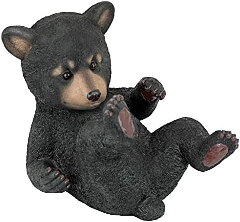 Design Toscano QM2594300 Roly-Poly Bear Cub Statue, Walking Bear,Full Color