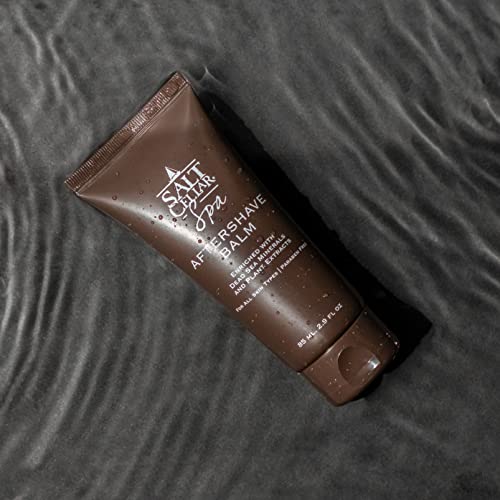 Salt Cellar Dead Sea Aftershave Balm – All-Natural Men’s After Shave with Botanical Extracts. Soothes Razor Burn, Hydrates Skin, and Absorbs Fast. Paraben-free. (Pack of 1, Dead Sea Minerals)