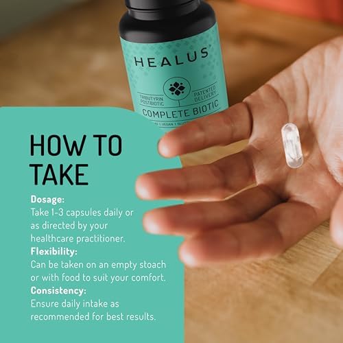Healus Complete Biotic Postbiotic Tributyrin Supplement Butyrate Gut Health | Patented Delayed-Release Capsules