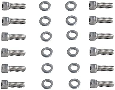 Stainless Steel SBF Valve Cover Bolts Kit Compatibel with Small Block Ford 260 289 302 351W 5.0L