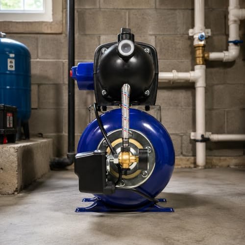 XtremepowerUS 1.6HP Water Transfer Pump w/Automatic Electronic Controller 1268GPH Shallow Well Pump Garden Booster Sprinkler Irrigation Lawn Farm
