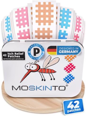 Moskinto The Original Mosquito Itch Relief Patches for Kids & Adults, Bug Bite Patches Soothe Swelling & Itching, Anti Itch Bug Bite Relief