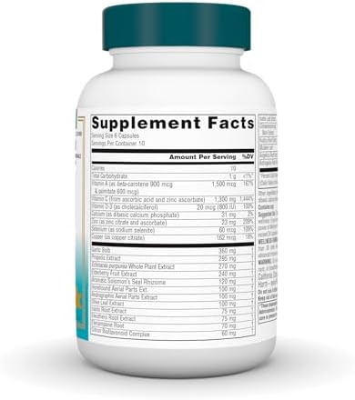 Source Naturals Wellness Formula, Advanced Immune Support - 240 Capsules | Bio-Aligned Vitamins & Herbal Defense with Vitamin C Plus 30 other Vitamins, Minerals & Herbs for Immune System Support