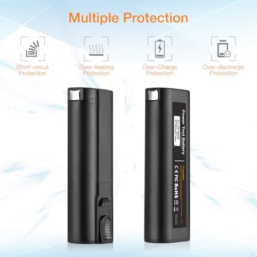 Powerextra 2 Pack 4000mAh 6V Battery Compatible with Paslode 404717 B20544E BCPAS-404717 404400 900400 900420 900600 901000 902000 B20720