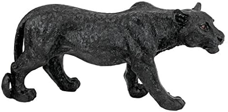 Design Toscano Shadowed Predator Black Panther Garden Statue, Medium 26 Inch, Polyresin, Black