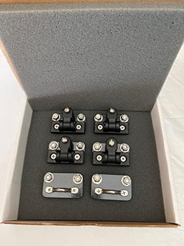 Compatible with Tracker Boats Guide V-14 Versatrack Bimini Top Brackets Custom 4-Hinge USA