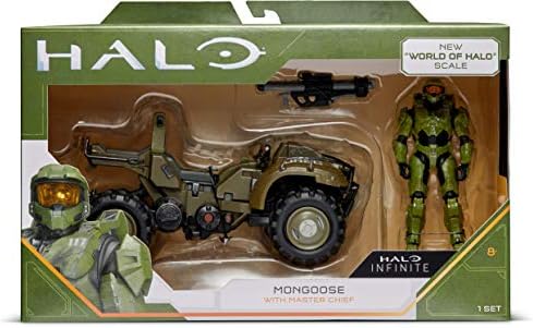 HALO 4" “World of HALO” Figure & Vehicle – Mongoose with Master Chief