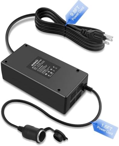 ALITOVE AC to DC Converter 110V to 12V 15A 180W(Pro Max) 12 Volt Power Supply Car Cigarette Lighter Adapter to Wall Plug for Car Vacuum Cleaner