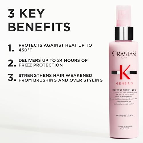 Kerastase Genesis Thermique Blow Dry Primer – Heat Protectant, 5.1 Fl Oz