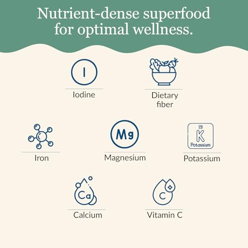Maine Coast Sea Vegetables Organic Dulse Whole Leaf Bag, Nutritious Food & Seaweed Snacks, Rich in Iodine, North Atlantic Harvest, Great for Salads