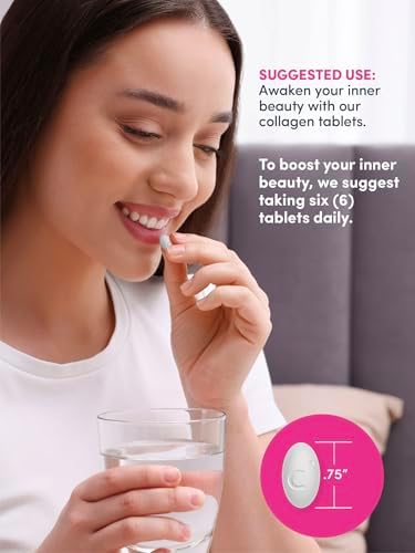 NeoCell Super Collagen with Vitamin C, 120ct Collagen Pills, Non-GMO, Grass Fed, Paleo Friendly, Gluten Free, Collagen Peptides Types 1 & 3 for Hair