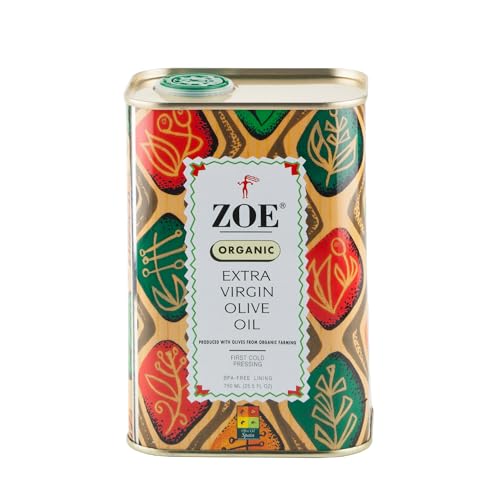ZOE Extra Virgin Olive Oil 3L (101.4 fl oz) | Freshly Harvested, First Cold-Pressed | High Polyphenol, Hand-Selected Olives from Spain | Fruity Flavor, Rich Aroma | BPA-Free Tin