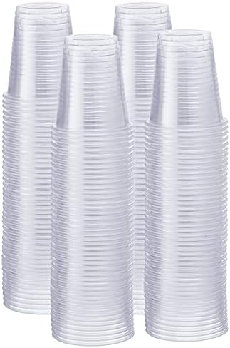 GUSTO 7 oz Clear Plastic Cups [500 Count] Disposable Cold Drinking Cups