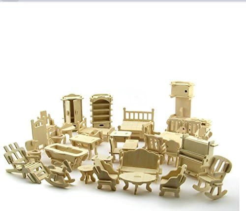NWFashion Wooden Dream Dollhouse DIY Kits 3D Puzzle for Christmas Party Halloween House (Dream House)