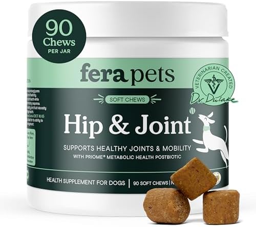 Fera Pets Hip & Joint Supplement for Dogs with Glucosamine, 90 Soft Chews | Fera Pets Hip & Joint Supplement for Dogs with Glucosamine, 90 Soft Chews
