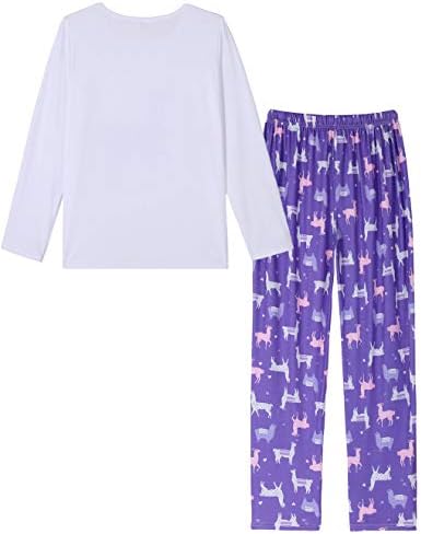 HONG HUI Women Pajamas Set Soft Christmas Pjs Holiday Loungewear Set Long Sleeve Top With Pants,S-3XL
