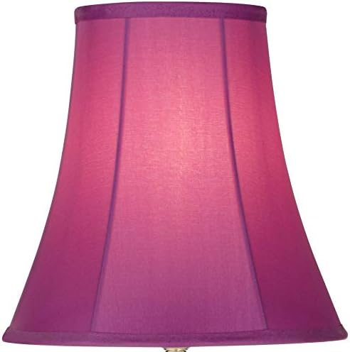 Bohemian 21" High Table Lamp Glass Stacked Traditional Modern Colored | Orchid Pink Chic Multi Kids Girls Living Room Bedroom Bedside House Nightstand Office Home Family Bell Shade