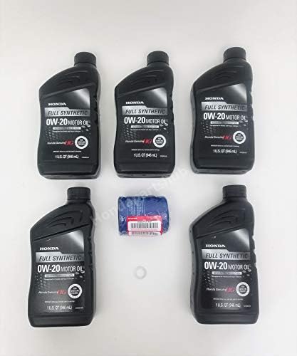 Honda Genuine 0W-20 Full Synthetic Oil Change Kit w/A02 Filter & Drain Washer