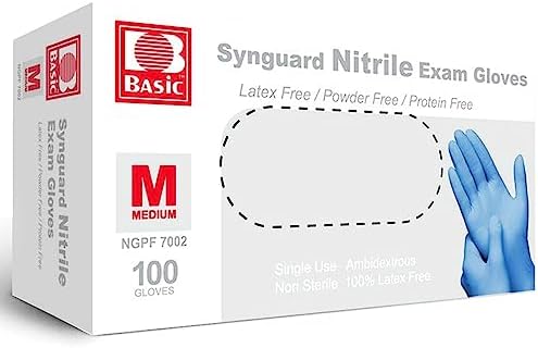 Basic Medical NGPF-7002 Blue Nitrile