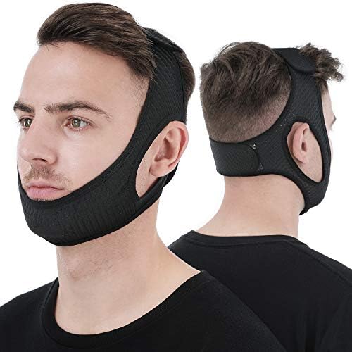 Anti Snore Chin Strap [Upgraded], Vosaro Snoring Solution Effective Anti Snore Device, Adjustable and Breathable Stop Snoring Head Band for Men Women