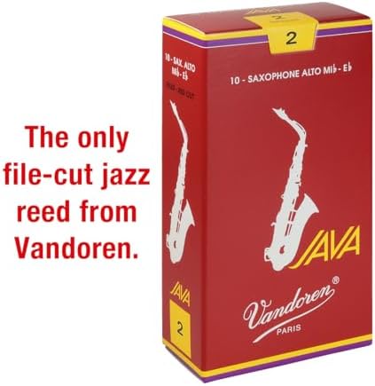 Vandoren SR262R Alto Sax JAVA Red Reeds Strength 2; Box of 10