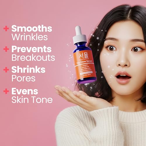 SeoulCeuticals Korean Skin Care 20% Vitamin C Serum for Face + CE Ferulic | 1oz C E Ferulic Vit C Facial Oil with Hyaluronic Acid, Vitamina E, Vegan, Cruelty Free, Anti Aging K Beauty Glow C+E Skincare