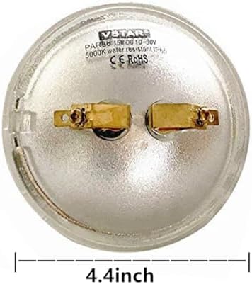 VSTAR PAR36 LED Bulb,15W 2000LM,Daylight,Multipurpose Tractor Light,Clear