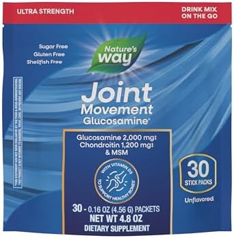Nature's Way Joint Movement Glucosamine Liquid, Chondroitin, Berry, 16 oz | MSM with Vitamin D3 & Hyaluronic Acid, Fast-Absorbing Liquid, Joint Support Supplement*, Berry Flavored