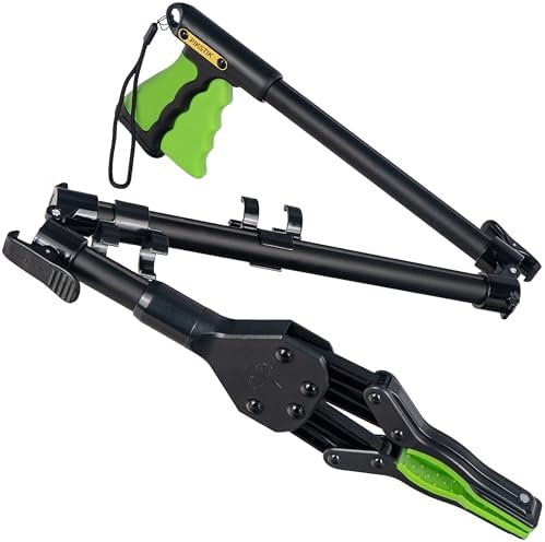 Folding Grabber Reacher Tool, 36-Inch, Green Gripper, Magnetic Tip | Heavy-Duty Trash Picker Upper & Post-Surgery Recovery Aid, Arthritis-Friendly Trigger Grip, 360-Degree Rotating Locking Head