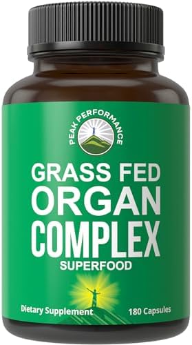 Peak Performance Grass Fed Beef Organ Complex Capsules from New Zealand