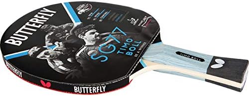 Butterfly® Timo Boll SG77 Table Tennis Bat | Table Tennis Racket Bat Hobby & Training | Routine & Tactically Practised Players | ITTF Certified Pan