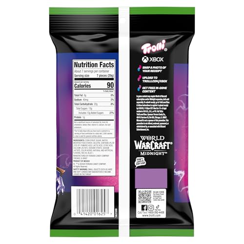 Trolli Sour Brite Crawlers Candy, Very Berry, Sweet and Sour, Gummy Worms, 7.2 oz
