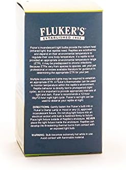 Fluker's Reptile Incandescent Blue Daylight Bulb for Reptiles and Amphibians, 100 Watt