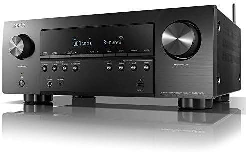 Denon AVR-S960H 8K Ultra HD 7.2 Channel (90Watt X 7) AV Receiver, Black