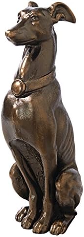 Design Toscano Man's Best Friend Dog with Basket Outdoor Garden Statue, 8 Inches Wide, 12 Inches Deep, 19 Inches High, Handcast Polyresin, Antique Stone Finish