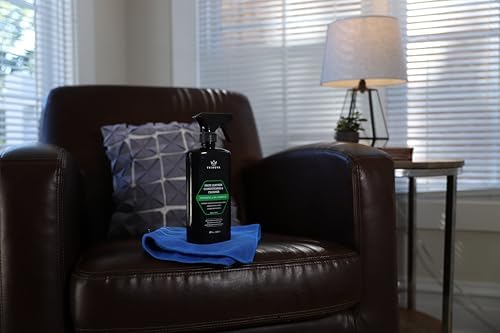 TriNova Faux Leather Cleaner & Conditioner, 18 fl oz | Cleans and conditions faux leather, vinyl, seats, furniture and bags.